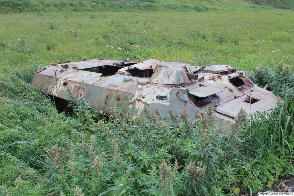 брошенная военная техника на итурупе